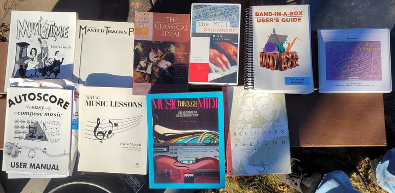 Huge Lot of 90's Macintosh MIDI Music Scoring & Transcription Software Education gallery