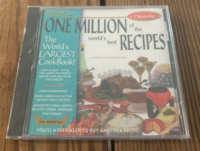 One Million of the World’s best Recipes PC CD-ROM by Easy Chef’s New