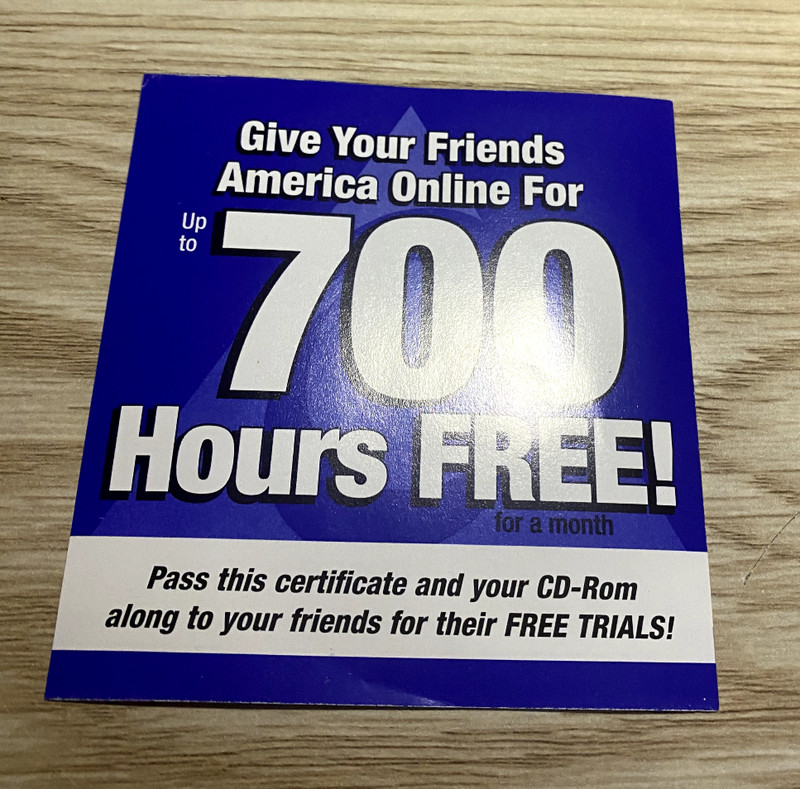 AOL 6.0 INSTALLATION CD 700 HIOURS FREE BRAND NEW gallery