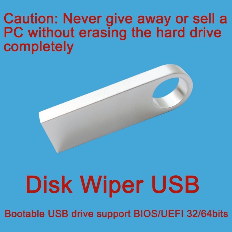Hard Drive Eraser Data Destroyer USB Bootable Thumb Drive Stick Wipe HDD Disk