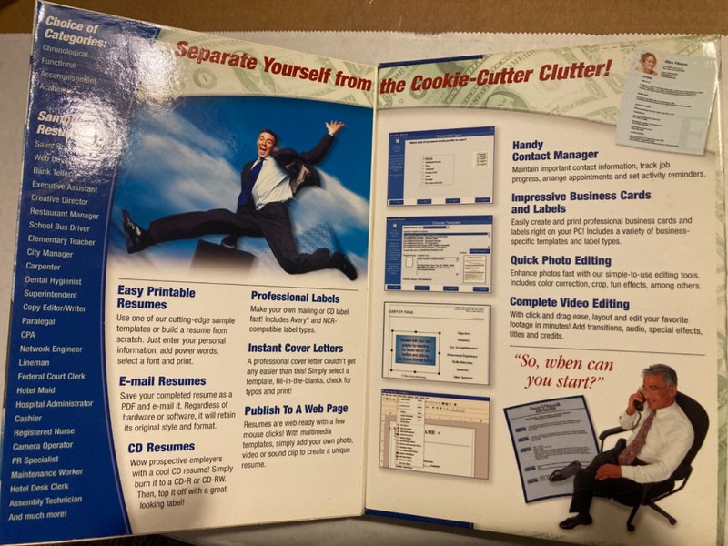 Power Resumes: Get hired or your money back!(PC, 2004, Cosmi) gallery