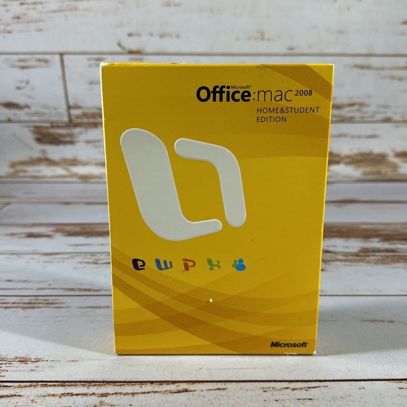 Microsoft Office Mac Home & Student 2008 Part# GZA-00006 with 3 Product Keys