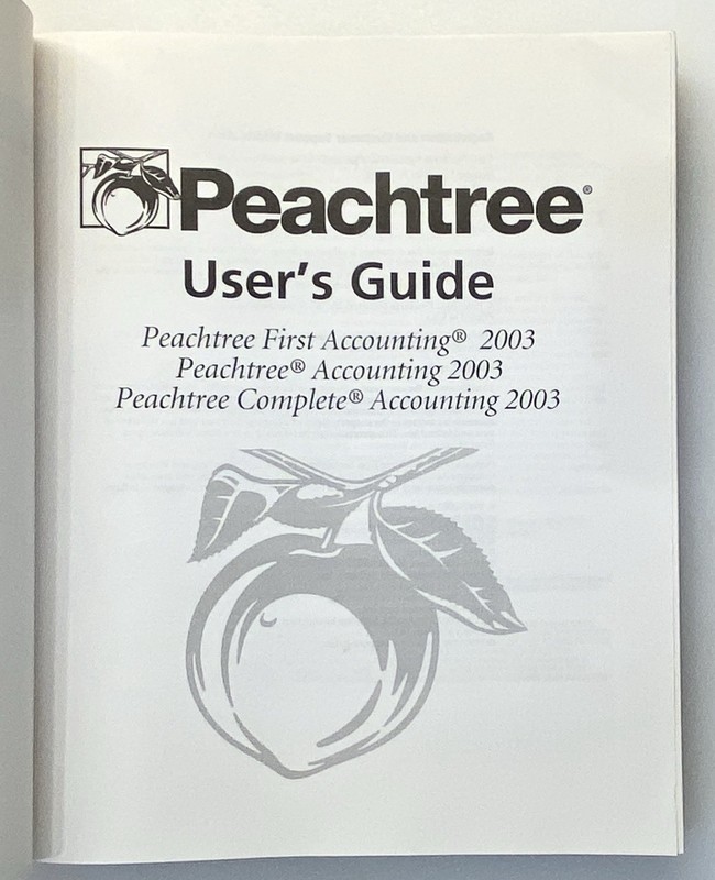Peachtree Accounting 2003 CD, User Manuals, Serial Number - No Box gallery