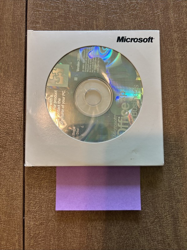 Microsoft Office XP Small Business 2002 Version With Product Key 2 Disc Set