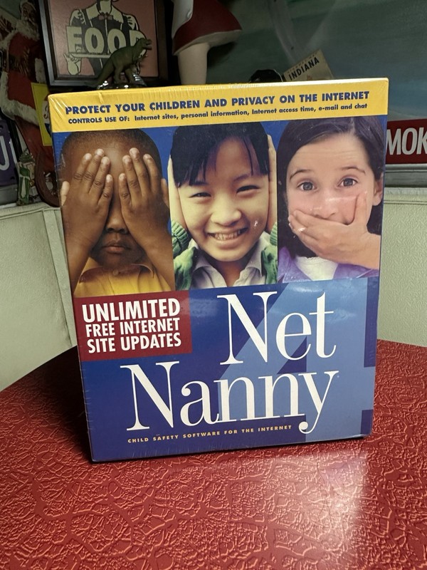 VTG 2000 NEW SEALED Y2K Net Nanny Computer Software Disc Child Safety AOL RARE