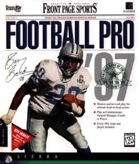 Front Page Sports Football Pro 97 PC CD draft NFL players manage teams sim game!