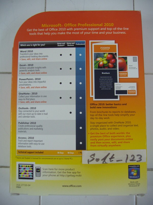 Microsoft Office 2010 Professional For 2 PCs Full English Ver. =NEW SEALED BOX= gallery