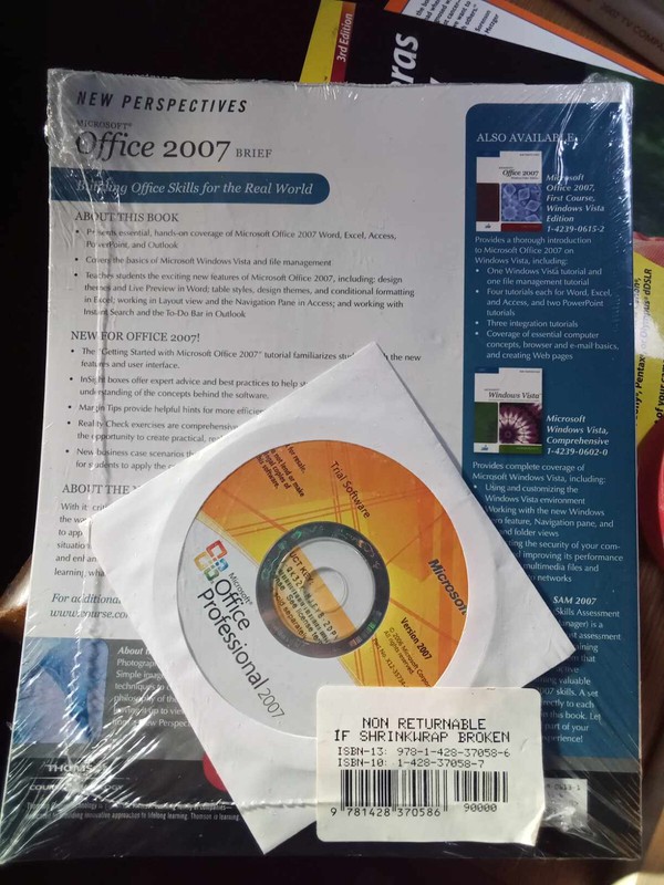 2 BOOKS Office '07 Unopened [+ Using MS Office 95 - with disc] gallery