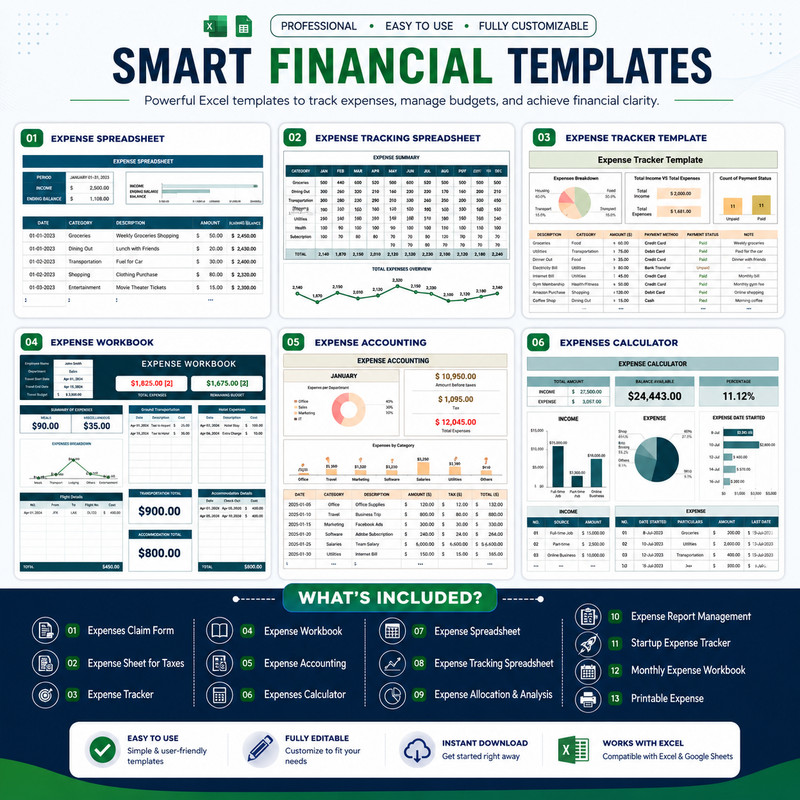 10+ Expense & Budget Templates | Excel & Google Sheets | Budget Planner gallery