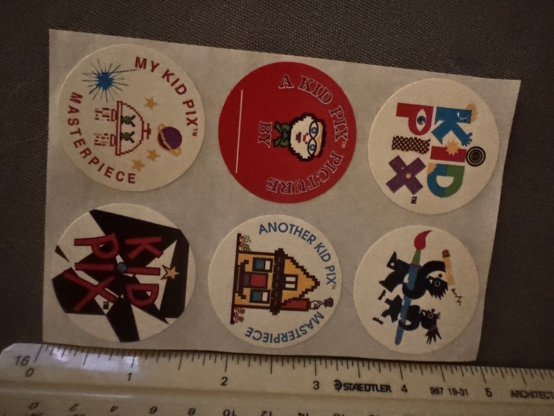 Vintage 1990’s Kid Pix Stickers gallery