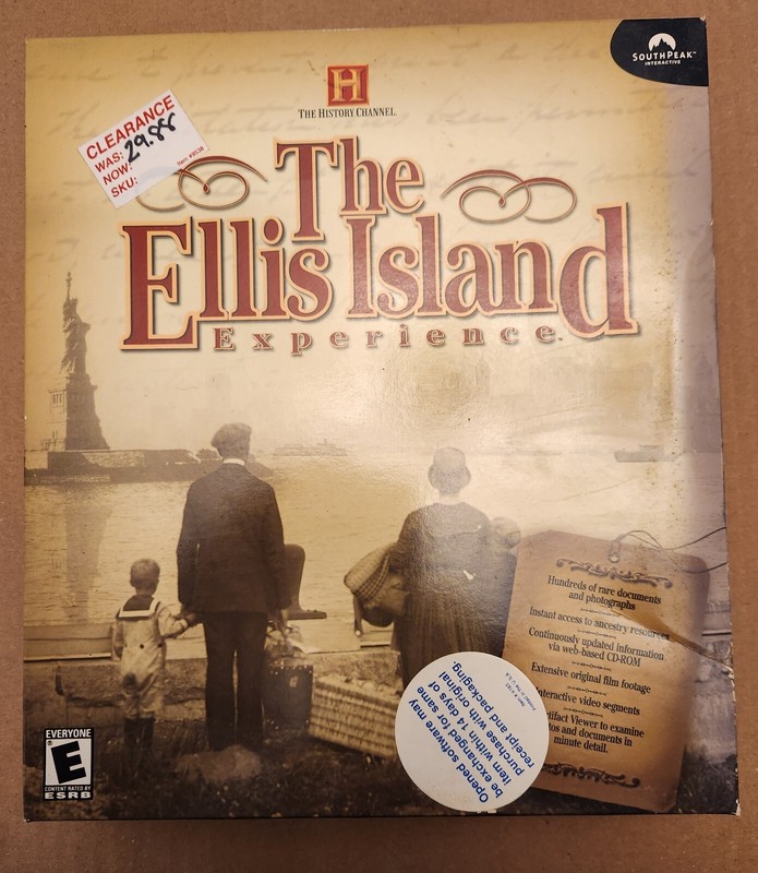New “The Ellis Island Experience” from The History Channel Windows 95/98