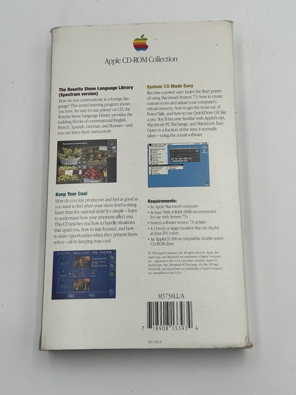 Apple 3 CD-ROM Collection Learning For Adults Rosetta Stone System 7.5 Made Easy gallery