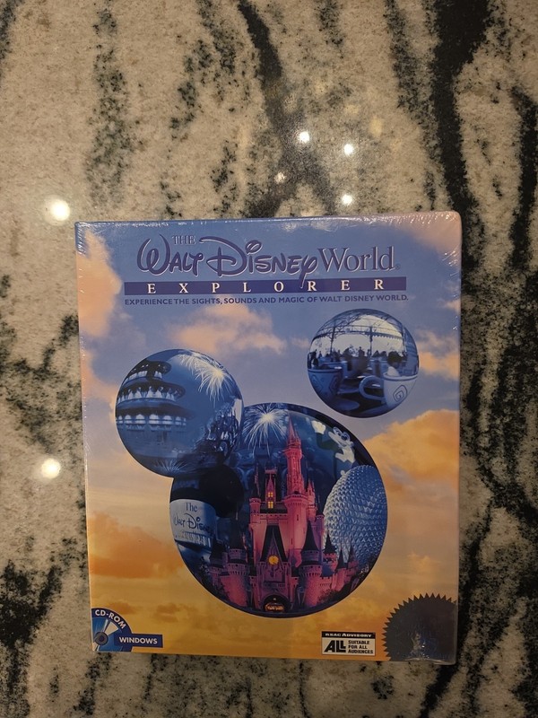 Walt Disney World Explorer 25th Anniversary PC CD-ROM 1996 Big Box NEW SEALED