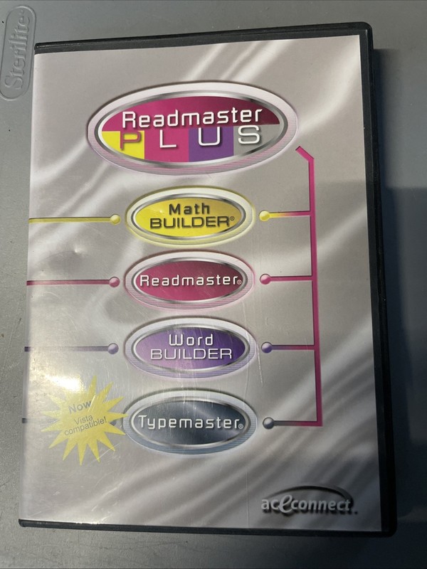 READMASTER PLUS – MATH BUILDER / WORD BUILDER / TYPE MASTER / READ MASTER CD ROM