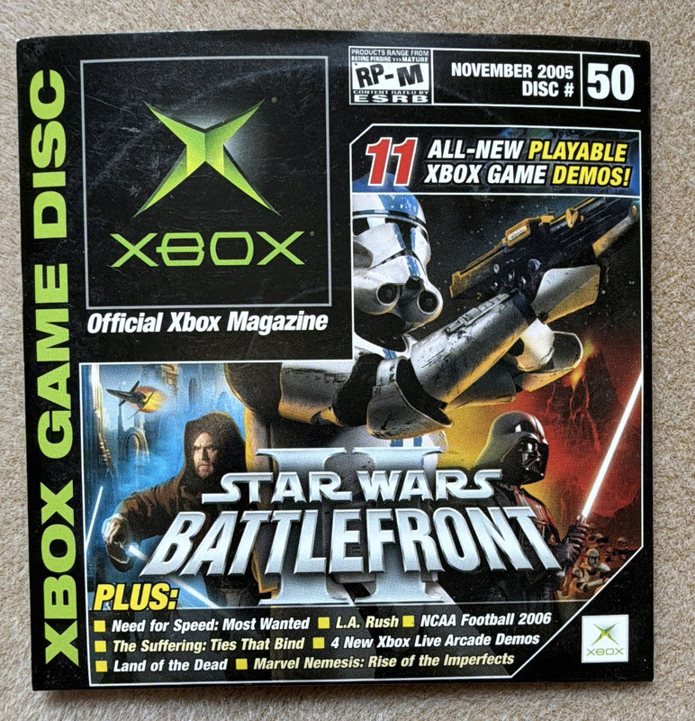 Xbox Official Xbox Magazine Demo Disc #50 Nov 2005 DVD English Star Wars