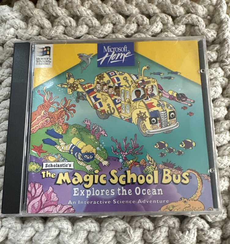 Scholastic’s The Magic School Bus Explores the Ocean Microsoft CD ROM 1996