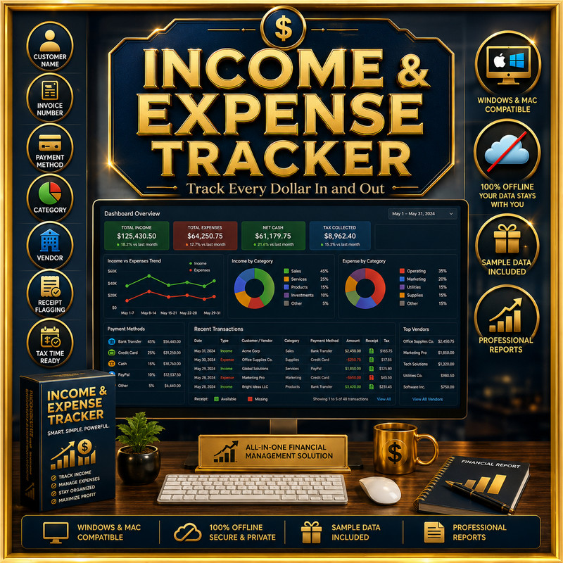 Cash Flow Management Software on USB Small Business Accounting App for Win &Mac gallery