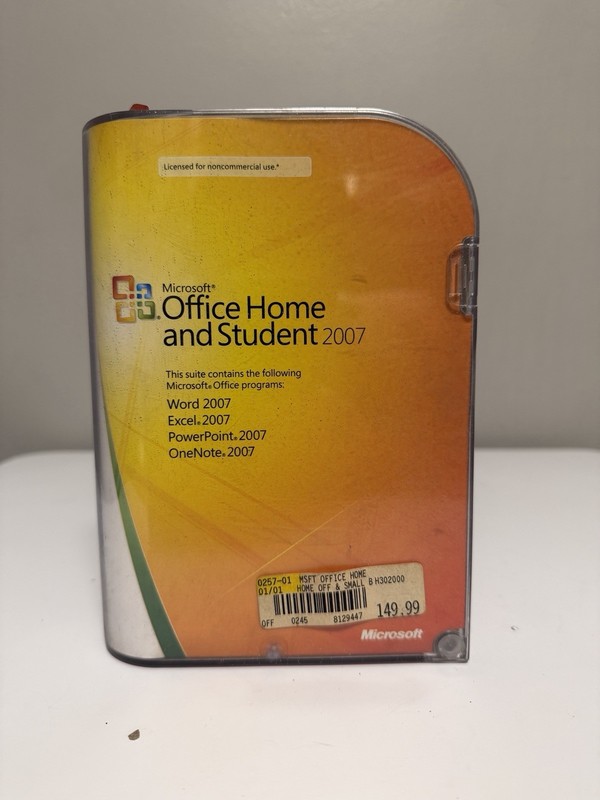 Microsoft MS Office Home and Student 2007 Word Excel PowerPoint OneNote W/ Key