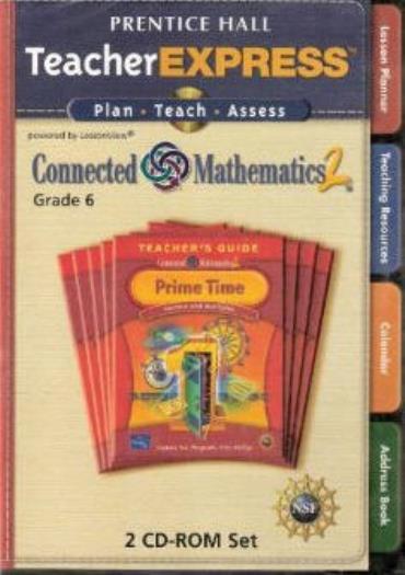 Prentice Hall Connected Mathematics TeacherExpress 2 Grade 6 w/ Manual PC MAC CD