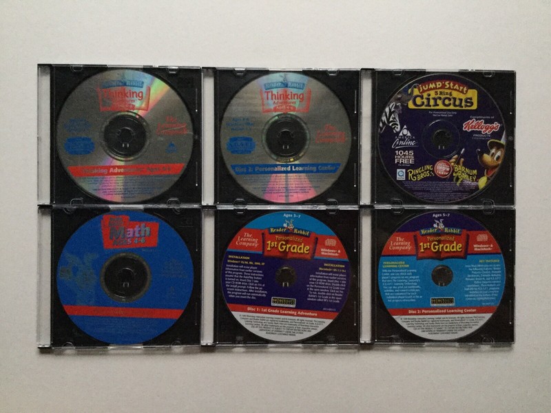 Reader Rabbit Learning Comp Math Thinking Adventure Jumpstart Circus 1st Grade