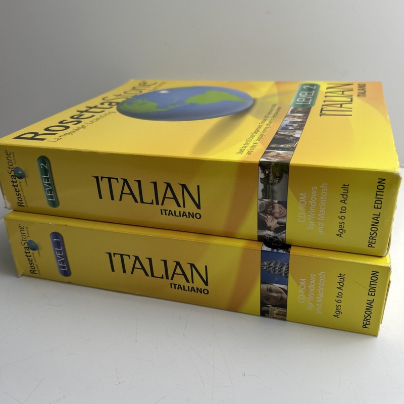 Rosetta Stone: Language Learning Success Italian - Level 1 & 2 - 2 Box Set gallery