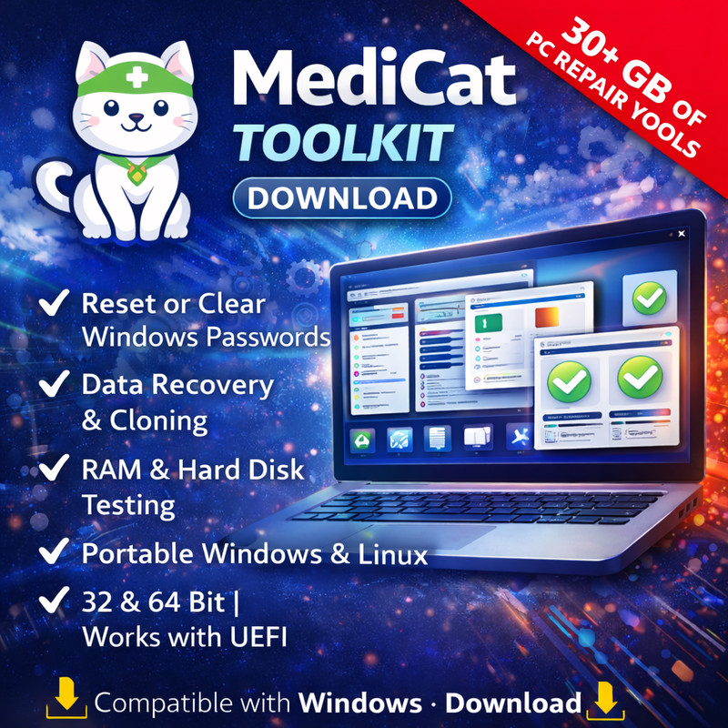 MediCat Toolkit – PC Repair & Recovery Utility Suite