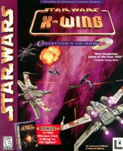 Star Wars X-Wing Collector’s + Flight School PC CD vs Tie Fighter simulator game