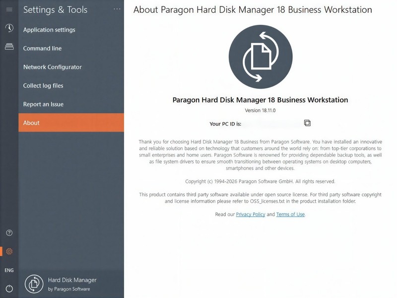 Paragon Hard Disk Manager Business Workstation Bootable DVD gallery
