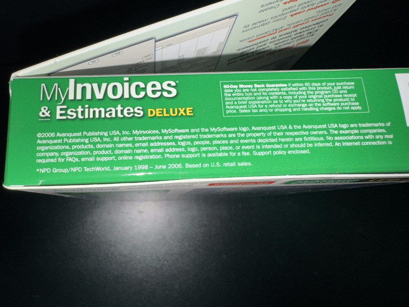 Avanquest My Software "Deluxe My Invoices & Estimates" 2006 Version gallery
