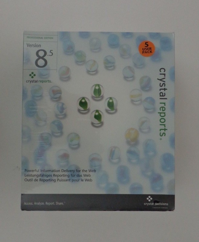 Crystal Reports 8.5 Pro (5-user) (New Factory Sealed Retail Box)
