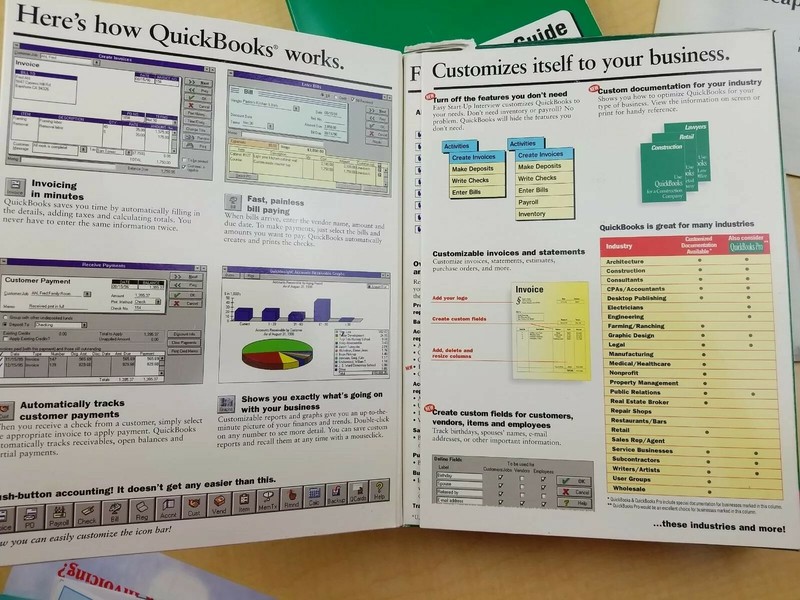 VTG Original Quickbooks Version 4.0 Windows 95 Software 3 1/2. gallery