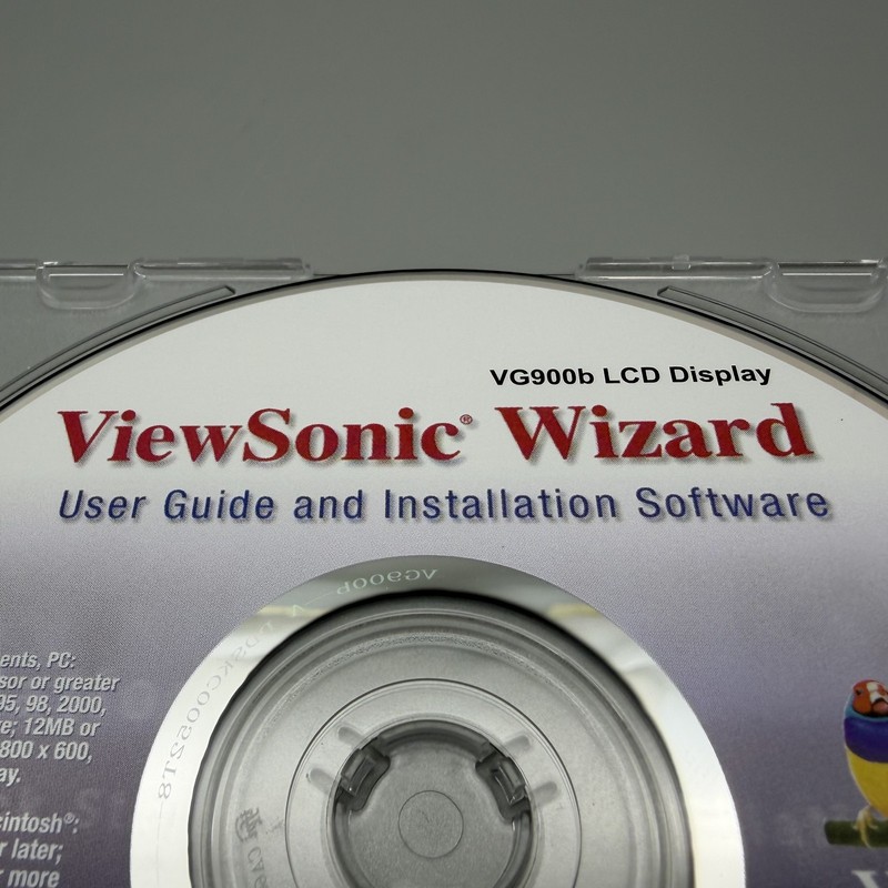 Vintage 2001 ViewSonic Wizard VG900b Monitor LCD Software Drivers CD-ROM Win Mac gallery
