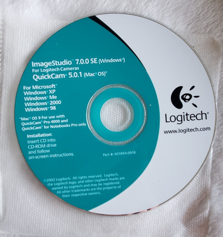 Logitech ImageStudio 7.0.0 Windows Driver CD QuickCam 5.0.1 (Mac) 2002 New gallery