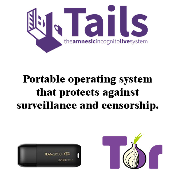 Tails Linux 32 Gb USB 3.2 Drive Safe Fast Secure Live Bootable Anonymous