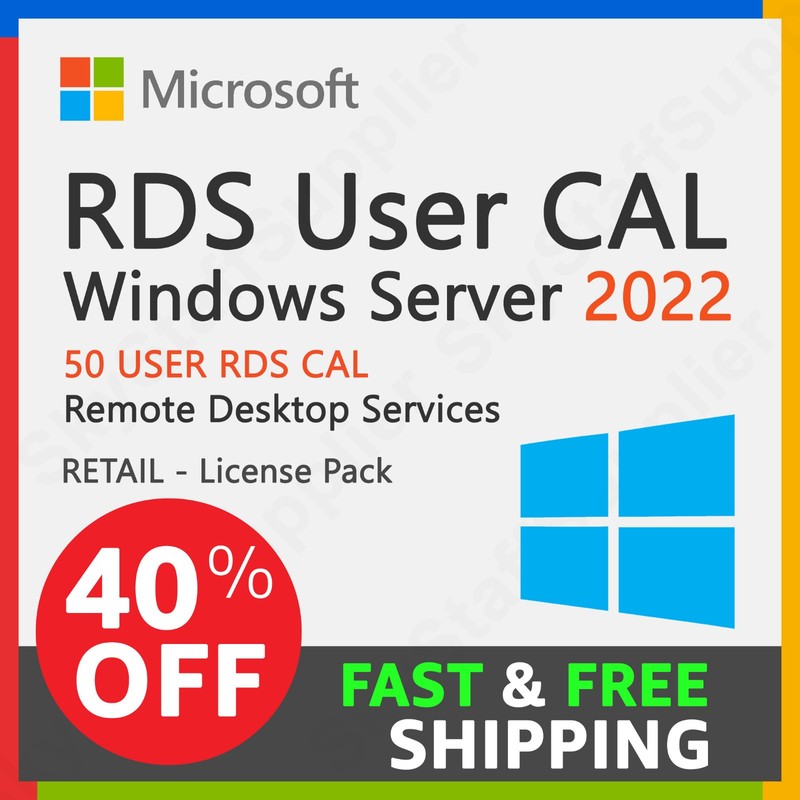 Windows Server 2022 Remote Desktop RDS License 50 Users FULL NEW RETAIL PACK gallery