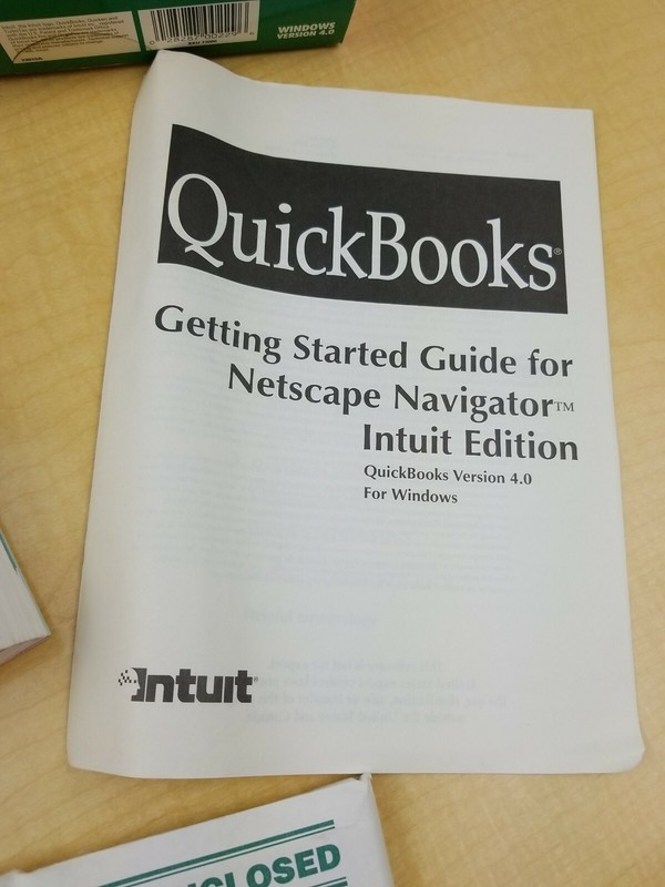 VTG Original Quickbooks Version 4.0 Windows 95 Software 3 1/2. gallery