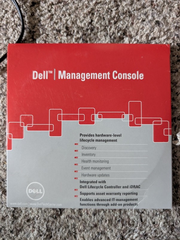 Dell Management Console Version 2.0.2 New, Sealed
