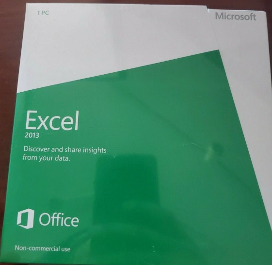 Microsoft Excel 2013 with Disc, Non-Commercial (1PC/1User), SKU 065-07779