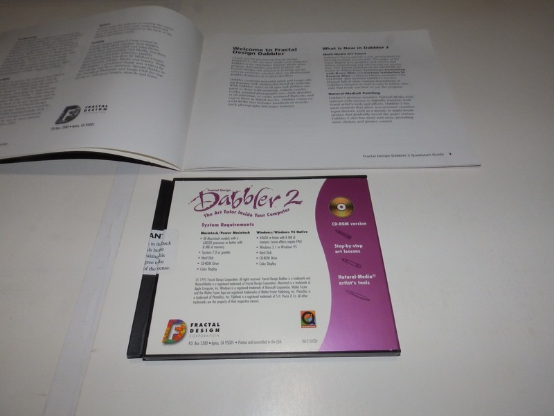 Vintage Software - Fractal Design Dabbler v1.1a (Win) & Dabbler v2.0 (Win/Mac) gallery