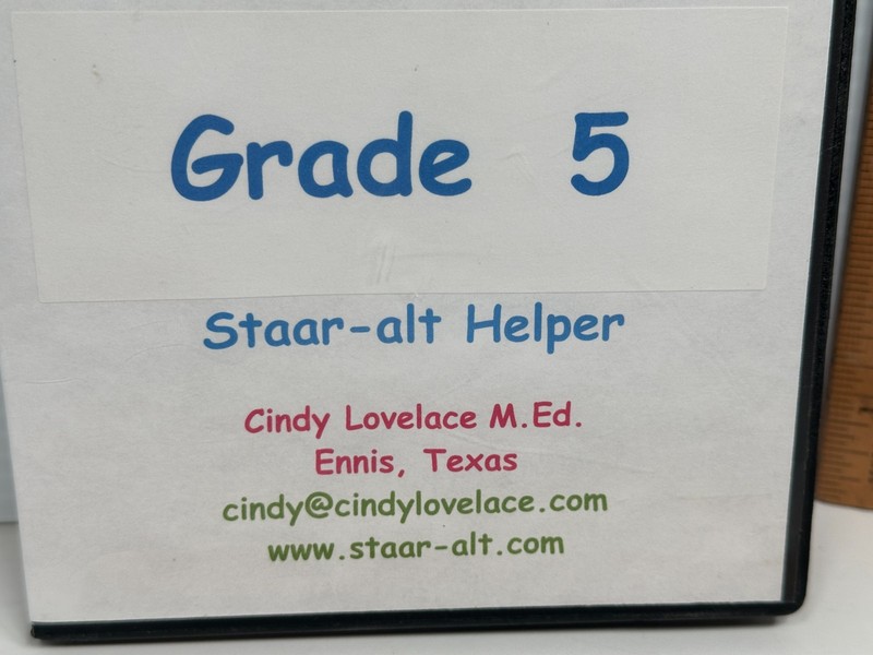 Staar-alt Helper Grade 5 Cindy Lovelace M. Ed. Software gallery