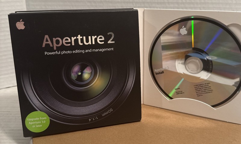 Apple Aperture 2 Photo Editing & Management Software Retail Version Serial # Inc