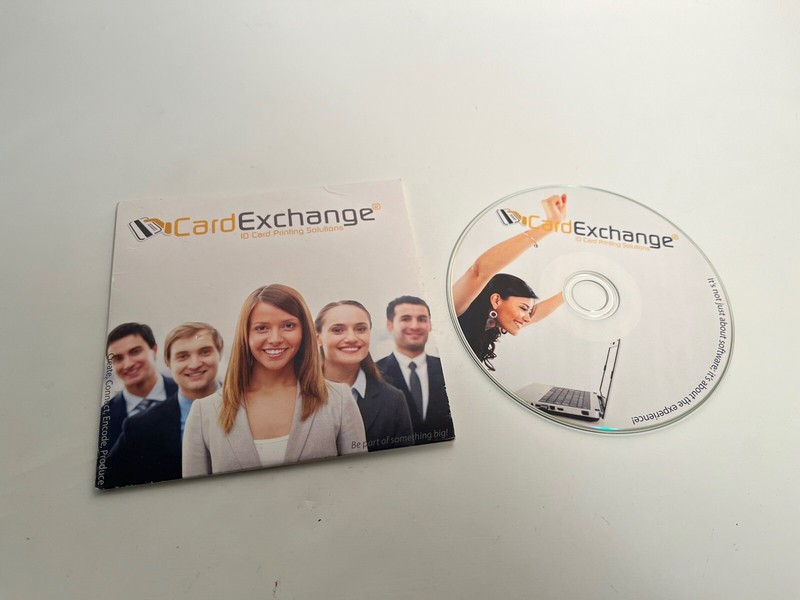 Card Exchange ID Printing Solutions Software 9.2 Professional Disc Key & Sleeve
