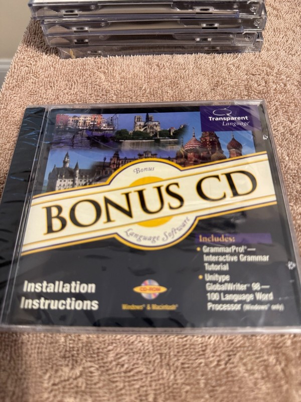 Transparent Language M8-P80 Bonus CD GrammarPro!/Unitype GlobalWriter CD