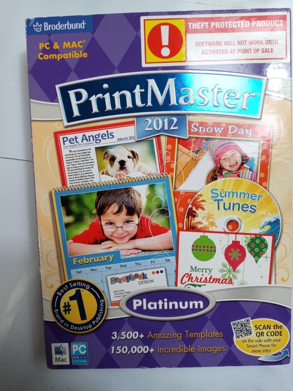 Encore Software Printmaster 2012 Platinum Mac PC DVD-ROM / NEW