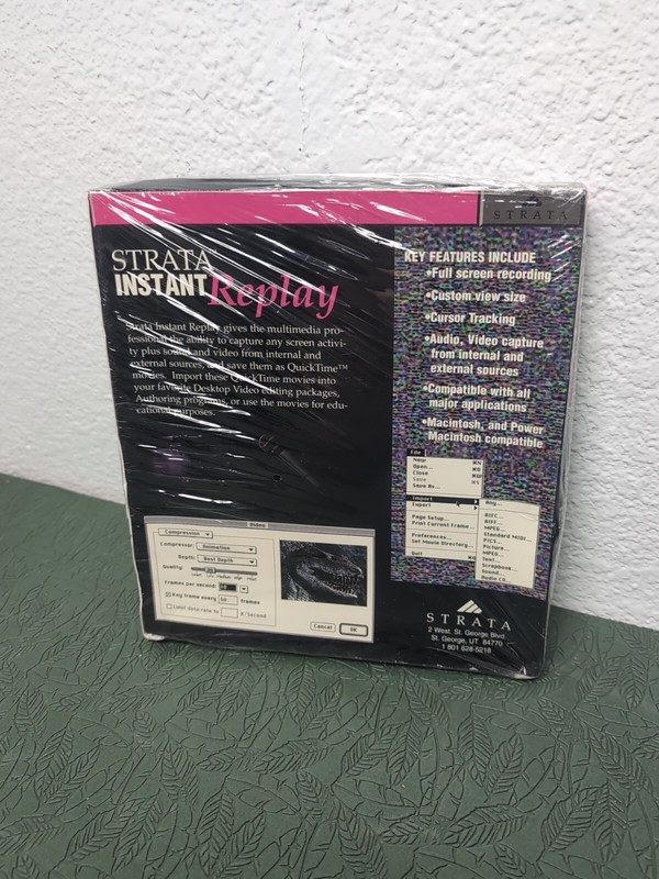 Strata Instant Replay Multimedia Screen Recorder Software Macintosh gallery