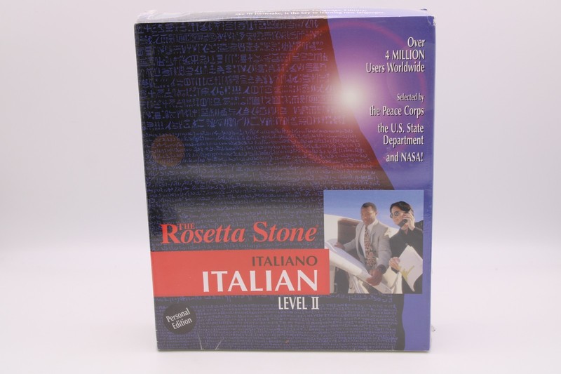 Official Rosetta Stone Italian Level 2 Personal Edition NEW Sealed CD Rom Window