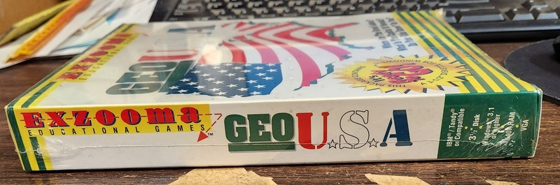 Geo U.S.A. by Exzooma Educational Games (1994, Windows, 3-1/2" Floppy Disk) NEW gallery