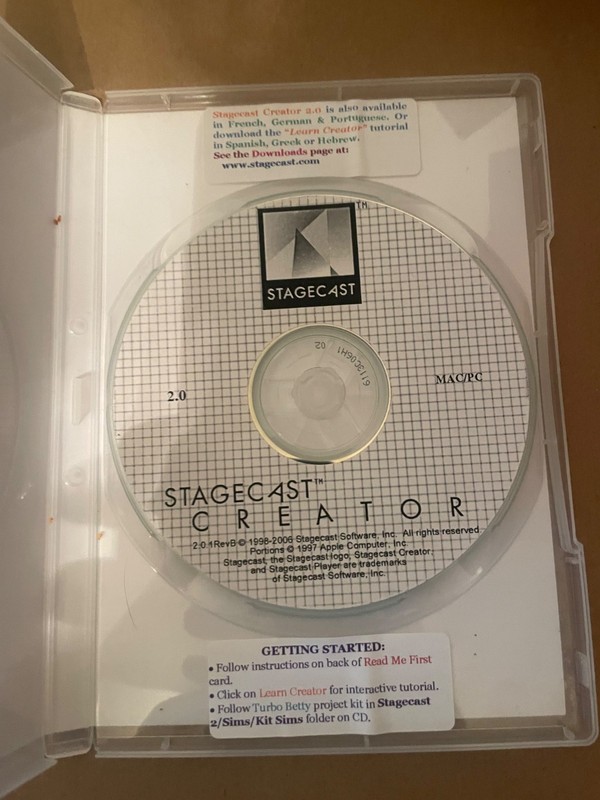 Rare! Vintage Stagecast Creator 2.0 PC/MAC Programing Game Building 2006 PRIVATE gallery