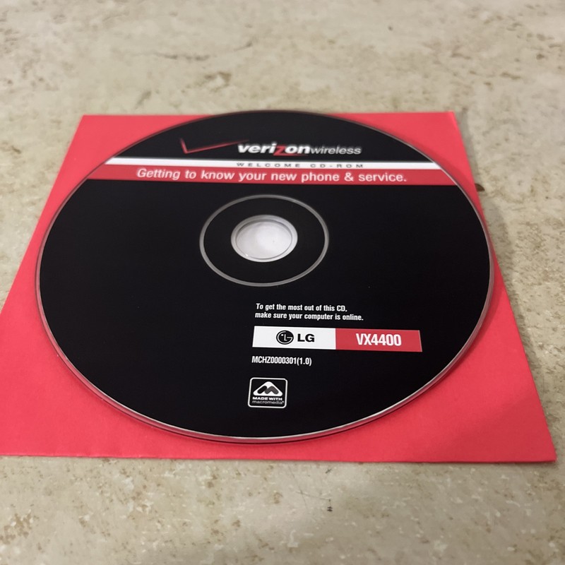 Verizon Wireless Welcome CD-Rom LG VX4400 gallery