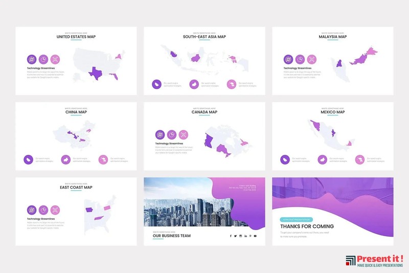 Mirza Business PowerPoint Template gallery